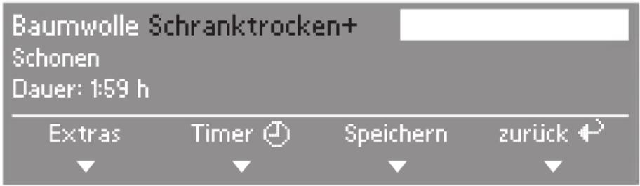 MIELE T 8687 C - Untermenü Timer öffnen - 1