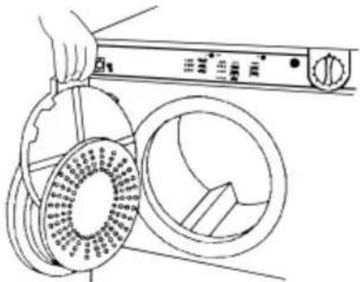 Creda T313VW - How to remove and clean the fluff filter - 1
