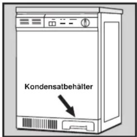 Zanussi-Electrolux TCS 665 E - Entleerung des Kondensatbehälters - 1