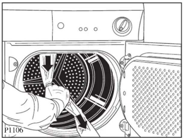 Zanussi-Electrolux TC 7224 - Entfernen der Transportsicherung - 2
