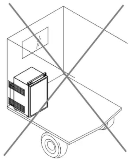 DOMETIC RM 7290 - Eine weitere häufige Variante des Heckeinbaus ist die seitliche Anbringung der Be- und Entlüftungsgitter (B, Abb.3). - 2