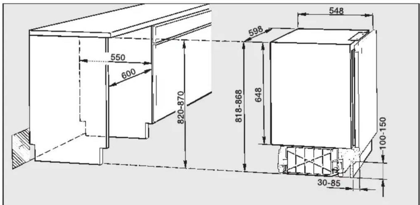 MIELE K 121 UI - Vor dem Geräteeinbau - 1