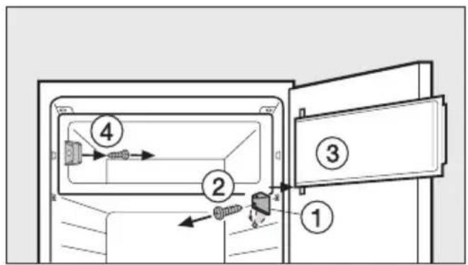 MIELE K 12022 S-1 - Gefrierfachtür umsetzen - 1