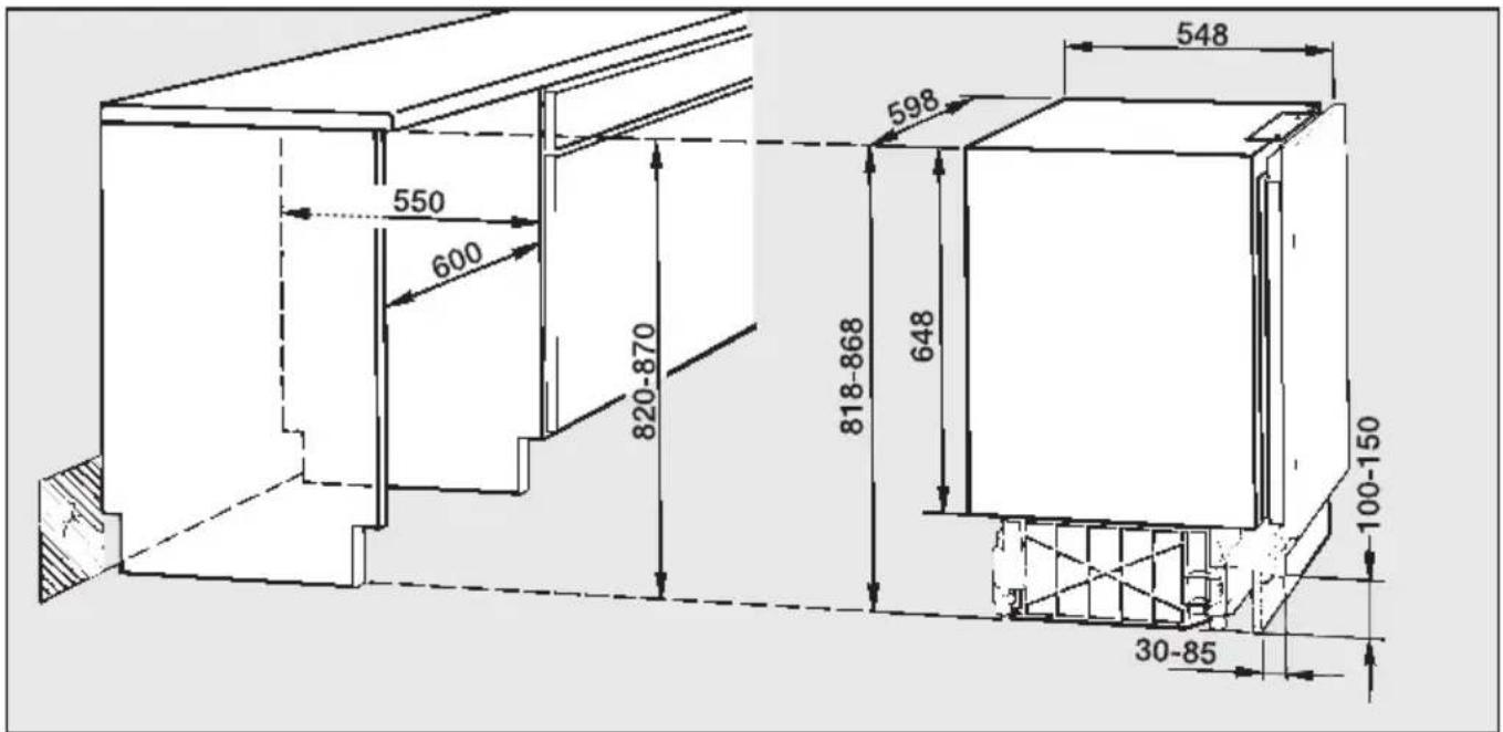 MIELE K 122 UI - Vor dem Geräteeinbau - 1