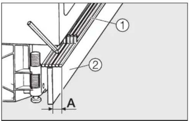 MIELE K 122 UI - Bedingungen, bei denen die Sockelblende in der Höhe gekürzt werden muss: - 3