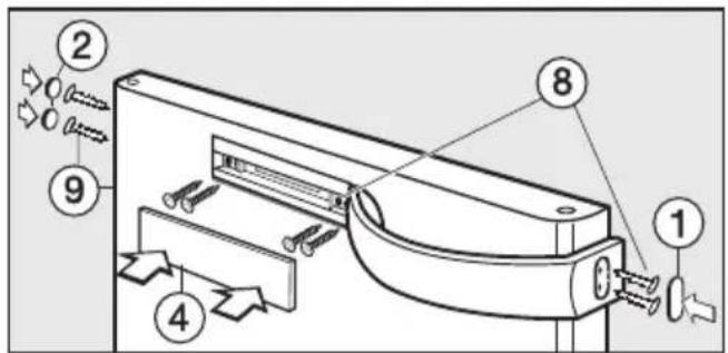 MIELE K 1121 S - Türgriff umsetzen - 3