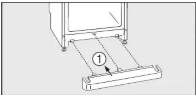 MIELE K 1110 S - Sockelblende montieren - 1
