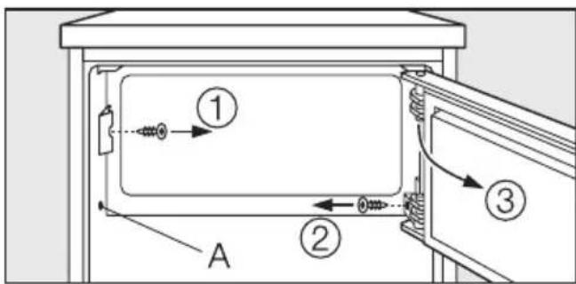 MIELE K 1110 S - Türanschlag wechseln - 2