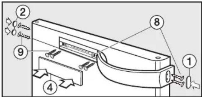 MIELE K 1110 S - Türanschlag wechseln - 7