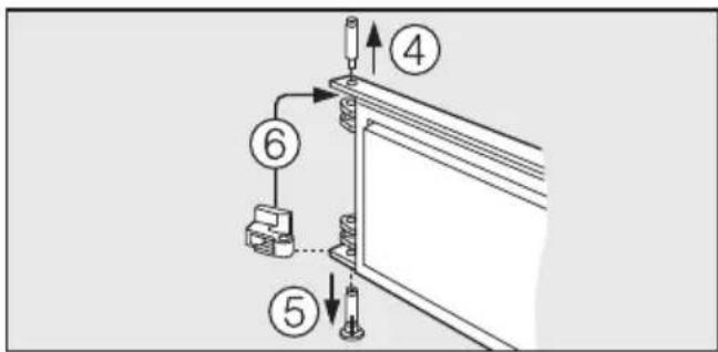 MIELE K 1110 S - Türanschlag wechseln - 3