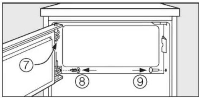 MIELE K 1110 S - Türanschlag wechseln - 4