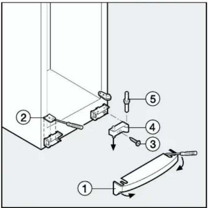 MIELE F 7463 - Türanschlag wechseln - 1