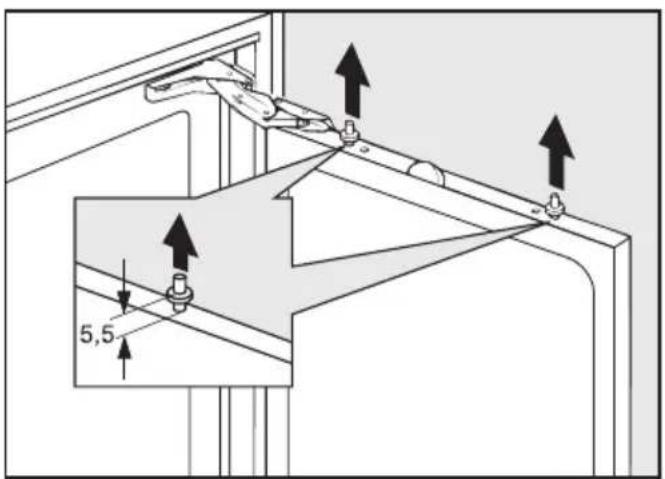 MIELE K 531 I - Möbeltür befestigen - 5