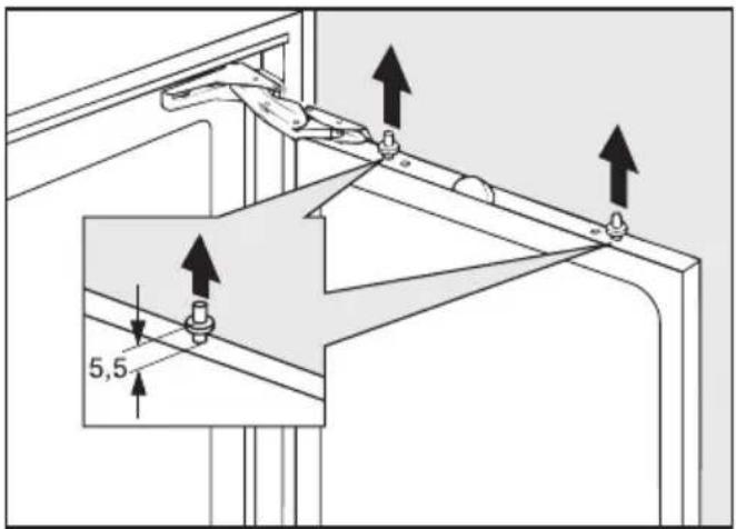 MIELE K 530 I - Möbeltür befestigen - 5