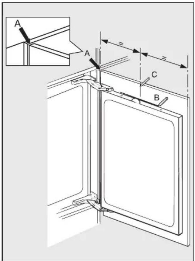 MIELE K 530 I - Möbeltür befestigen - 3