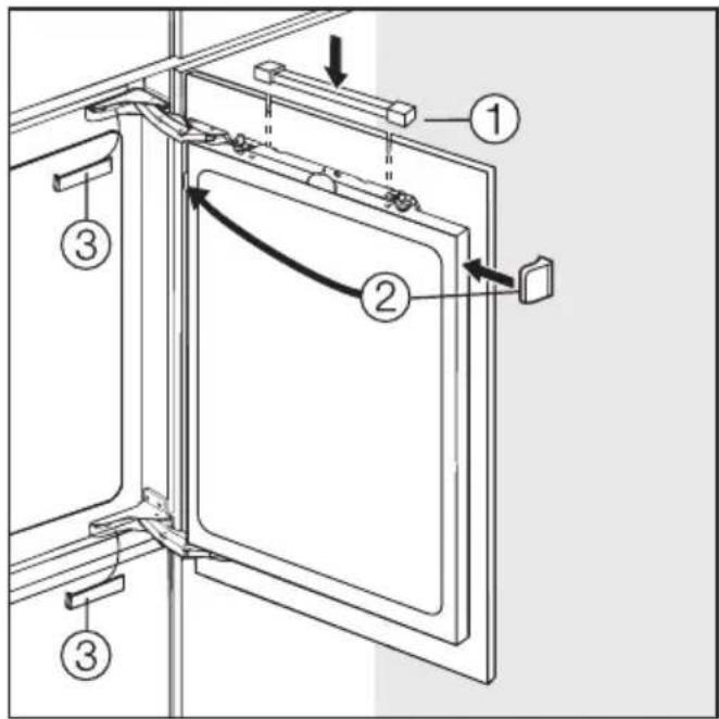 MIELE K 521 I - Möbeltür befestigen - 11