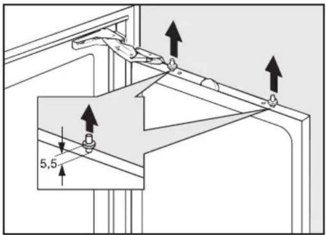 MIELE K 513 I-2 - Gewicht der Möbeltür - 14