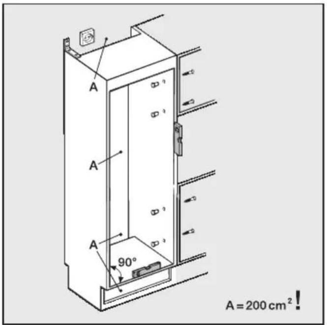 MIELE K 511 I-2 - Gewicht der Möbeltür - 1