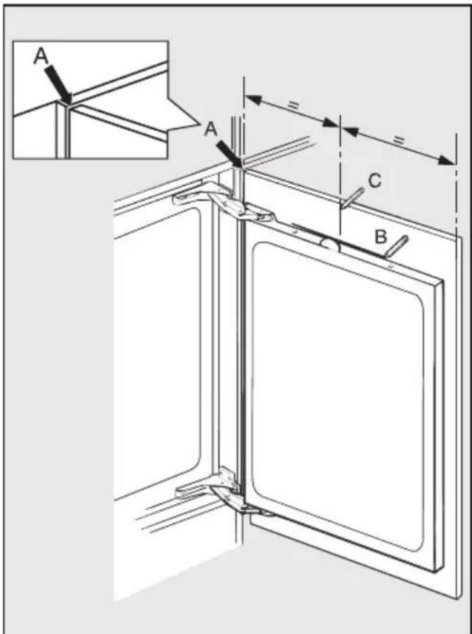 MIELE K 516 I-2 - Möbeltür befestigen - 2
