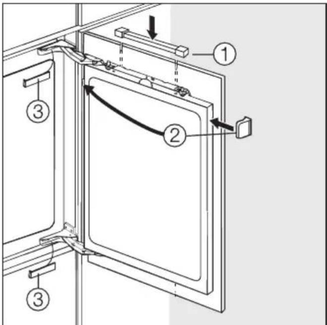 MIELE K 516 I-2 - Möbeltür befestigen - 6