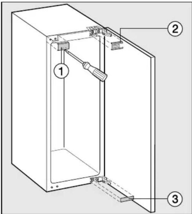 MIELE K 37272 - Türanschlag wechseln - 2