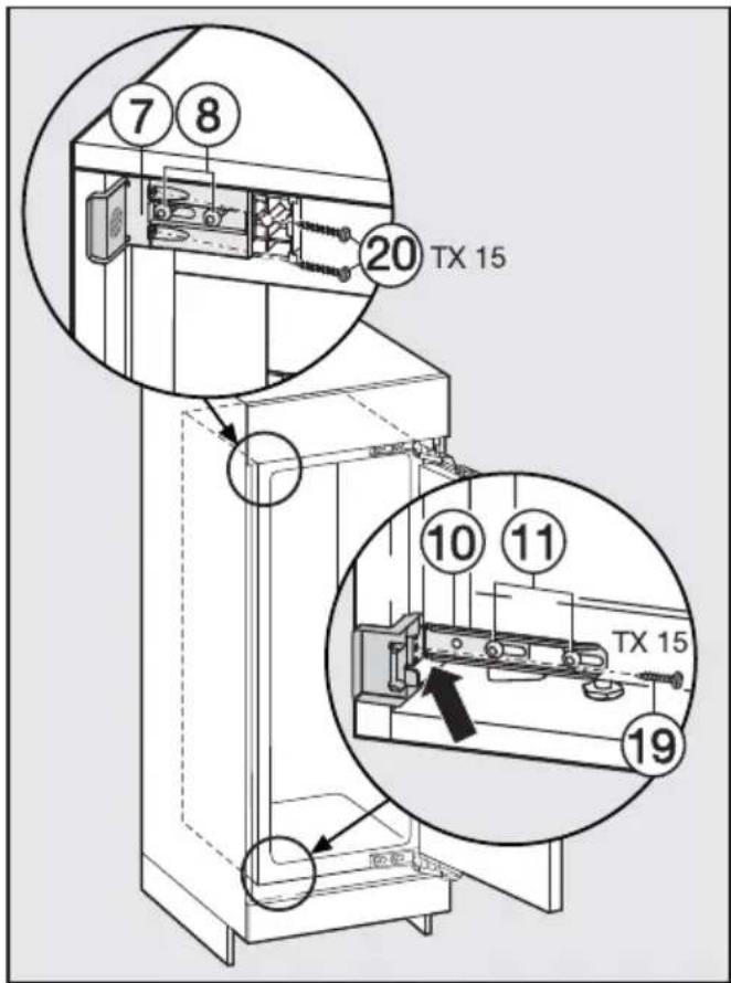 MIELE K 33422 I - Kältegerät in der Nische befestigen - 2