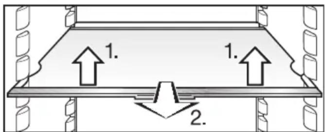 MIELE K 33422 I - Abstellfläche/Abstellfläche mit Beleuchtung versetzen - 1