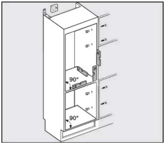 MIELE K 33422 I - Türschließdämpfer befestigen - 4