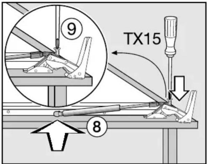 MIELE K 33422 I - Türschließdämpfer befestigen - 1
