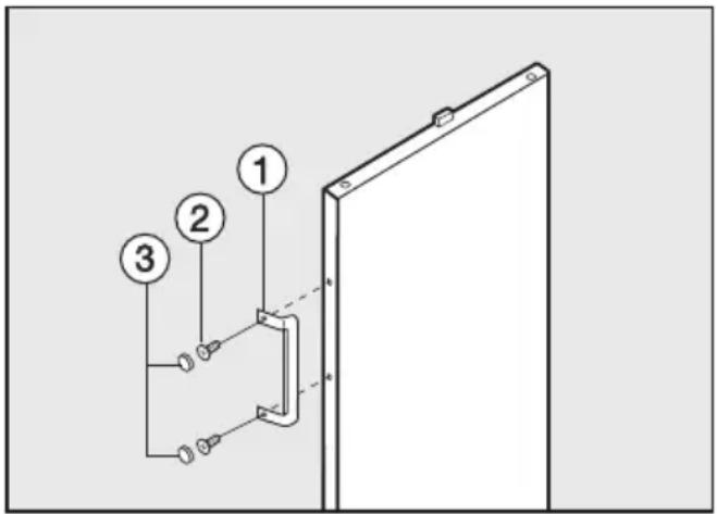 MIELE K 2322 S-1 - Griff befestigen - 1