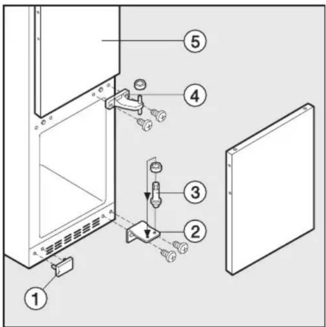 MIELE KF 3855 S-6 - Türanschlag wechseln - 1