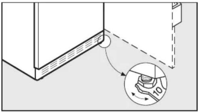 MIELE KF 3855 S-6 - Gerät ausrichten - 1