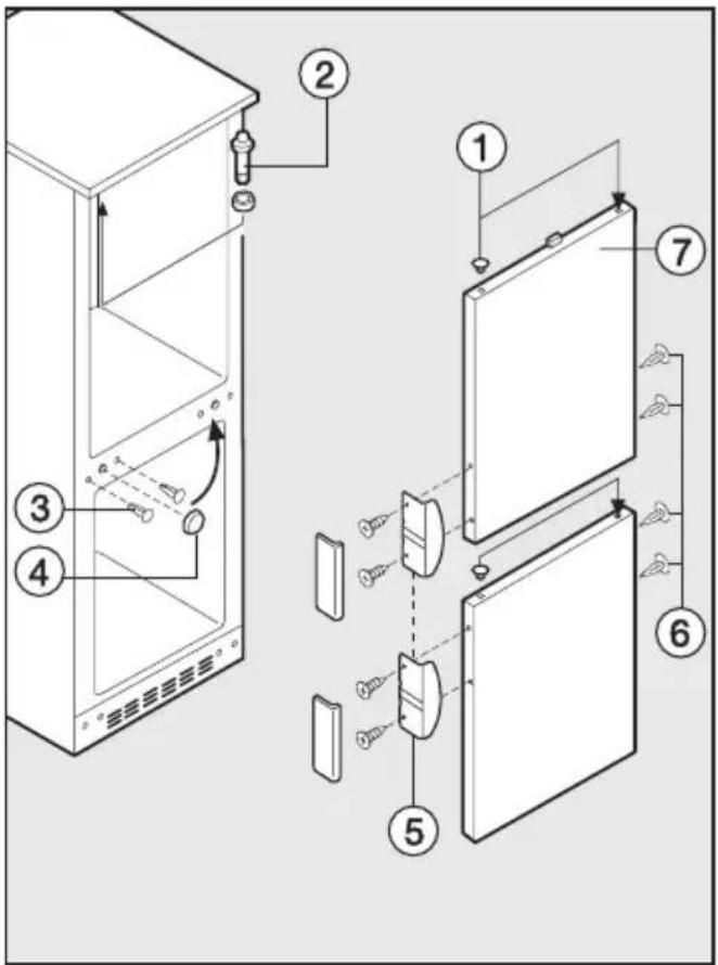 MIELE KF 3850 S-6 - Türanschlag wechseln - 2