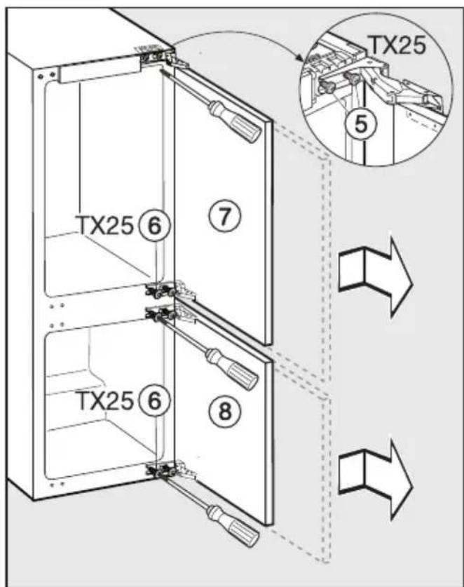 MIELE KF 37272 iD DynaCool - Türscharnier einstellen - 4