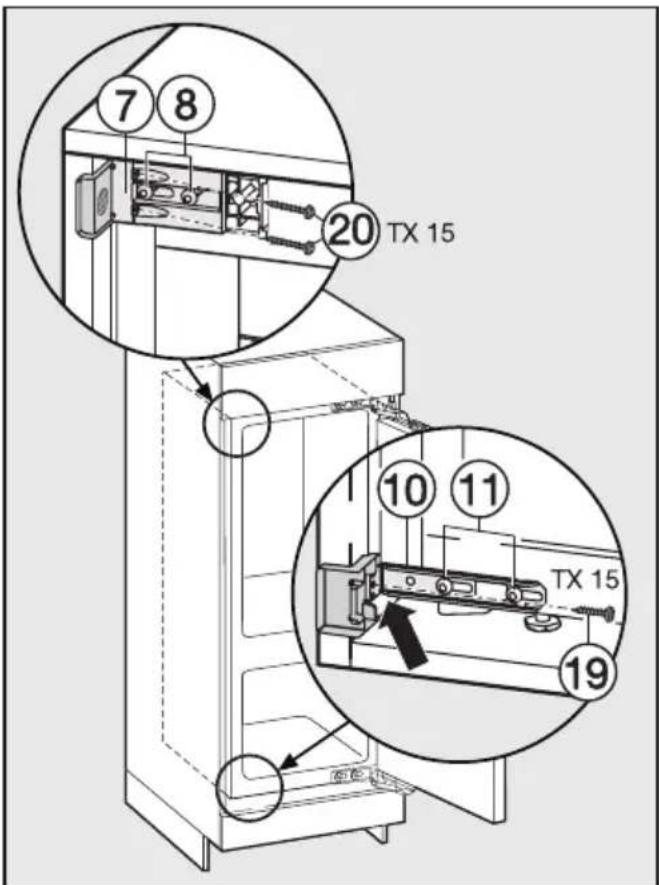 MIELE KF 37272 iD DynaCool - Gerät in der Nische befestigen - 2