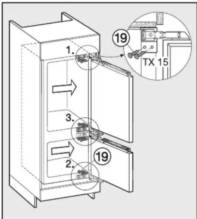 MIELE KF 37272 iD DynaCool - Gerät in der Nische befestigen - 1