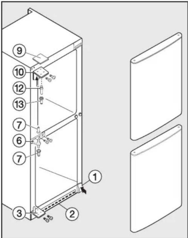 MIELE KD 1411 S - Gerätetüren montieren - 1