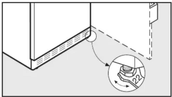 MIELE KD 1410 S - Gerät aufstellen - 1