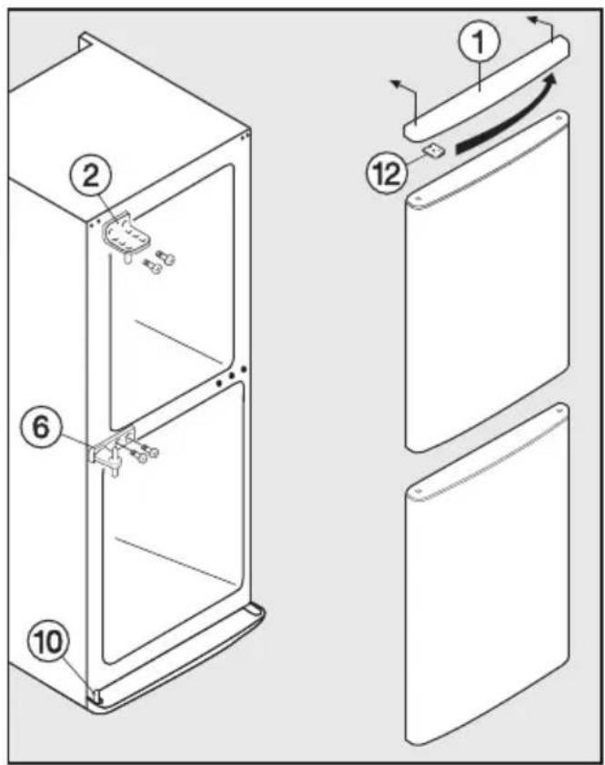 MIELE KD 1410 S - Gerätetüren montieren - 1