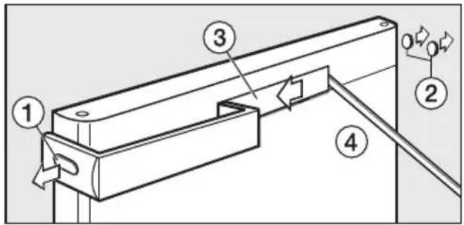 MIELE KD 12312 S - Türgriffe umsetzen - 1