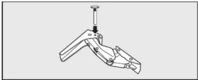 MIELE K 9254 IF - Türschließdämpfer befestigen - 3