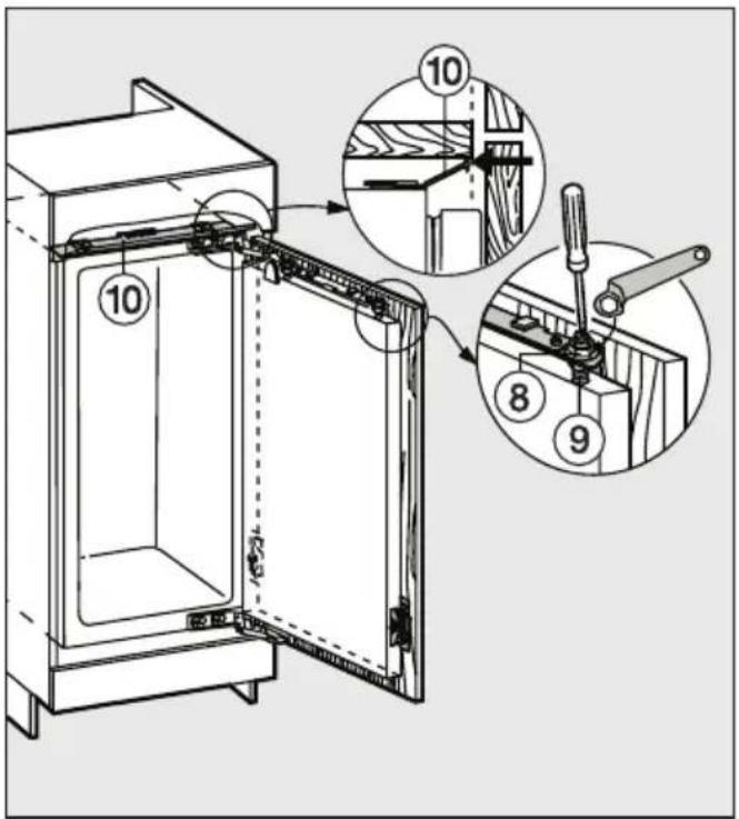 MIELE K 9254 IF - Gerätetür mit der Möbeltür verschrauben: - 2