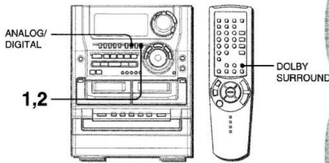AIWA NSX-DST717 - TO SELECT A DOLBY SURROUND MODE - 1