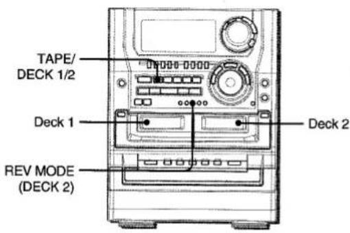 AIWA NSX-DST717 - INSERTING TAPES - 1