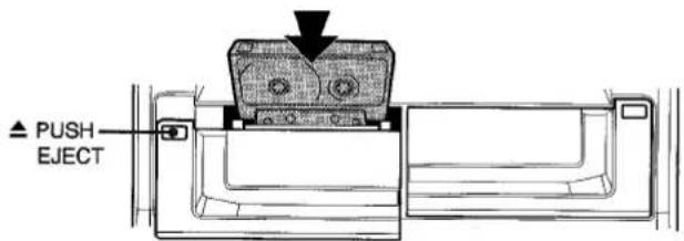 AIWA NSX-DST717 - Press TAPE/DECK 1/2, then press ▲ PUSH EJECT to open the cassette holder. - 1