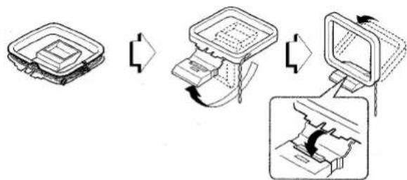 AIWA NSX-DST717 - To stand the AM antenna on a surface - 1