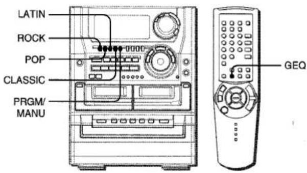 AIWA NSX-DST717 - SELECTING THE PROGRAMMED EQUALIZATION CURVE - 1