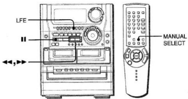 AIWA NSX-DST717 - ADJUSTING DOLBY DIGITAL SURROUND SOUND - 1
