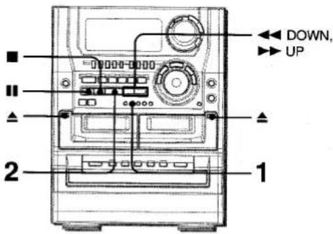 AIWA NSX-DST717 - PLAYING BACK A TAPE - 1