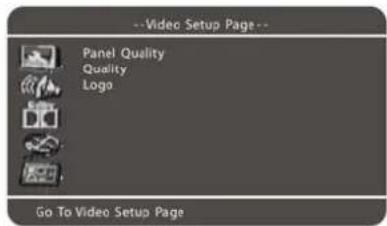 Soundmaster C250DVD - VIDEO EINSTELLUNGSSEITE - 1
